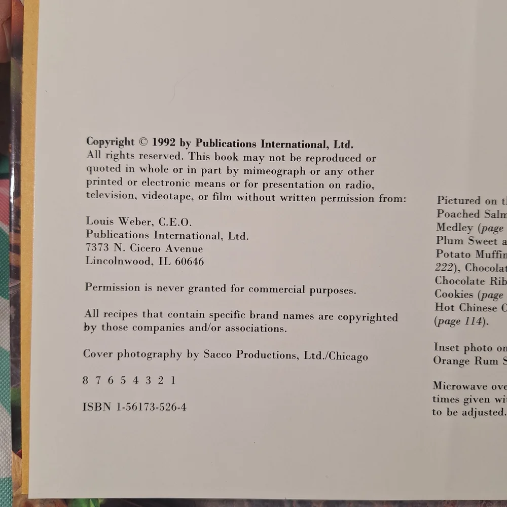 The Treasury of Creative Cooking Cookbook By The Editors Of Consumer Guide